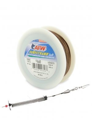 1x7 Surfstrand Downrigger Wire 135lb American Fishing Wire