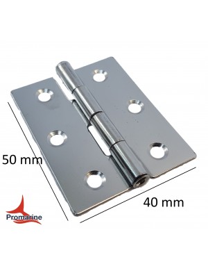 Cerniera a libro in acciaio INOX mm 40 x 50