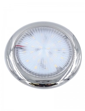 Plafoniera Inox Led 12V Ø132mm Senza Incasso