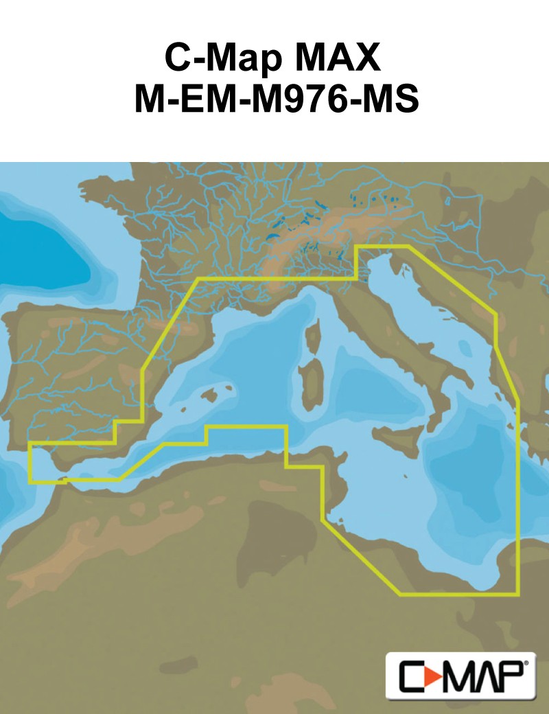 C-Map MAX M-EM-M976-MS South-West European Coasts