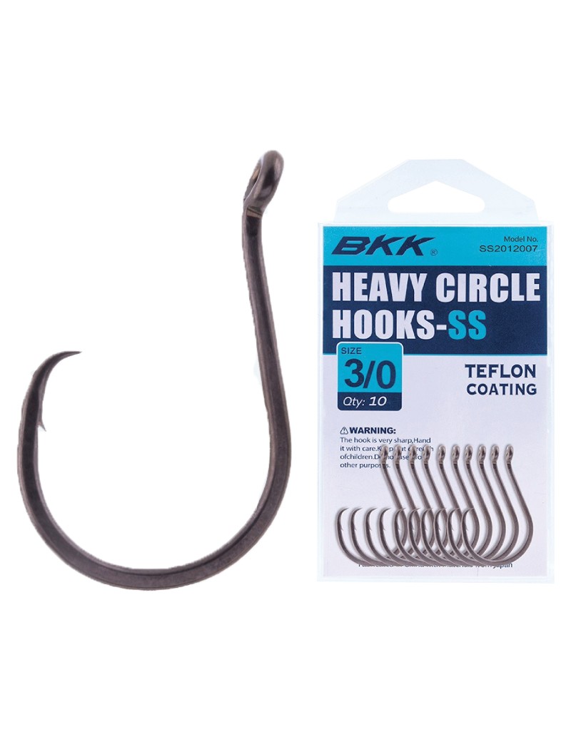 BKK Inline Heavy Circle-SS Hooks 7/0