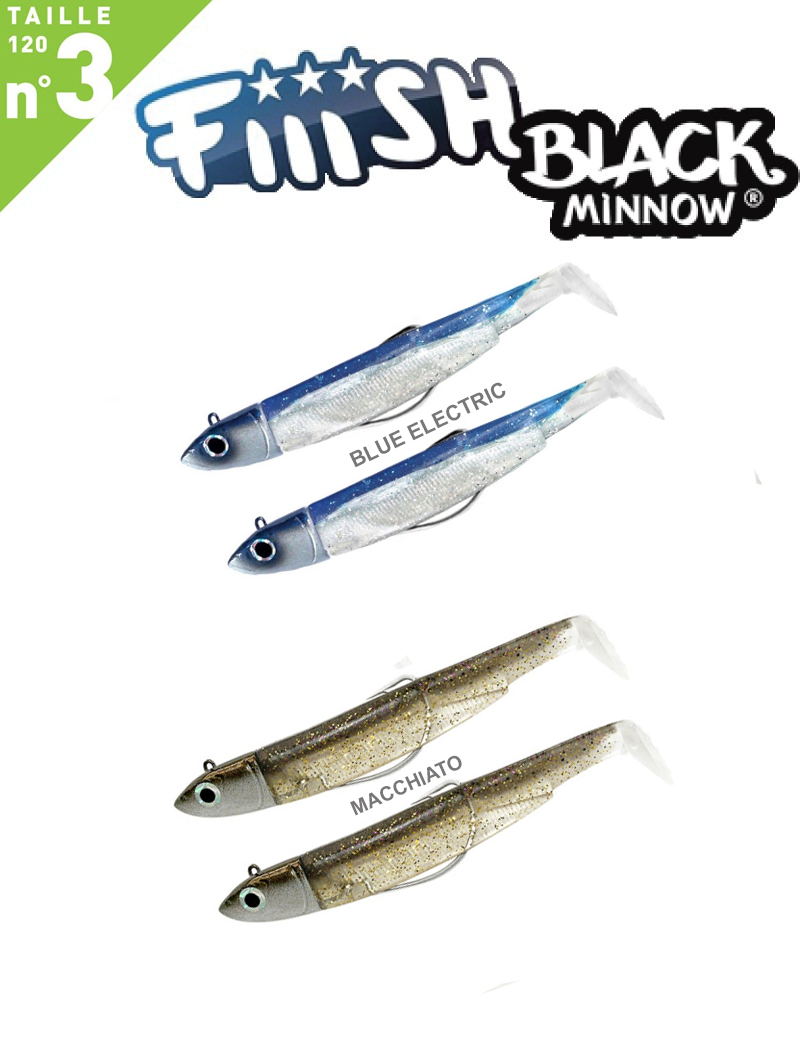 Black Minnow N. 3 Double Combo Off Shore 25g 120mm