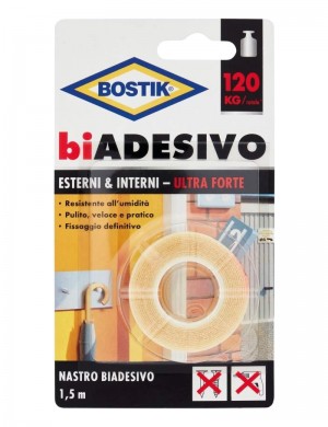 Bostik Nastro Biadesivo 19mm x 1,5M