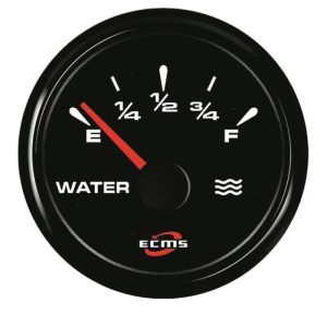 Ecms Indicatore Livello Acqua Nero 12V 24V
