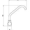 Rubinetto Calda Fredda H180mm - immagine 2