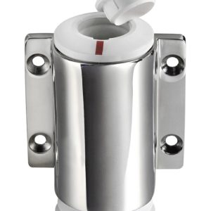 Basette a Parete Inox per Aste con Cappuccio