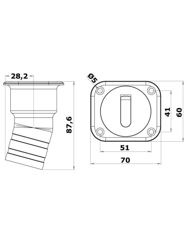 Tappo Square Diesel Corto 38mm - immagine 2