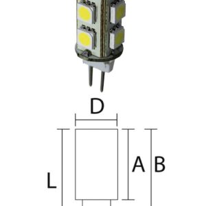 Lampadina LED 12V G4 1,6W 97 Lumen